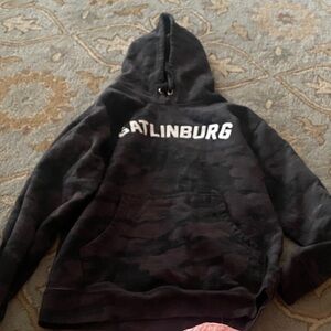Black Camouflage Gatlinburg Hooded Sweatshirt $60 M
